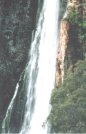 Closeup view of the falls