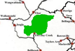 New England National Park Location Map
